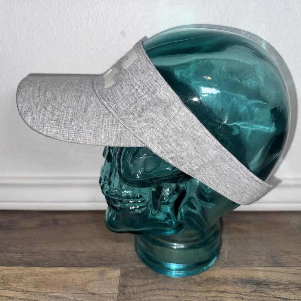 Billabong Gray And White Visor Elastic Strap Back
